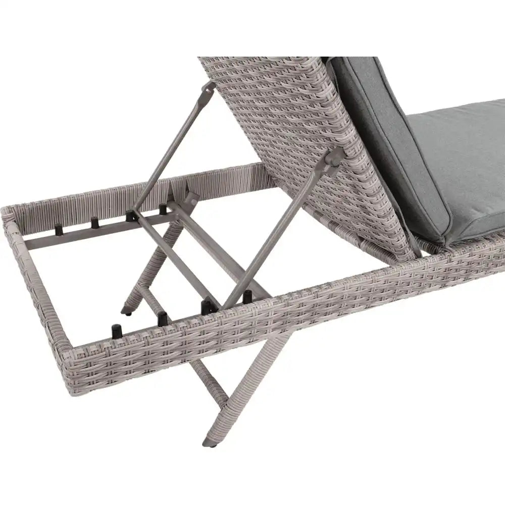 Gartenliege Valencia Smok Sonnenliege grau - HomeDesign Knaus