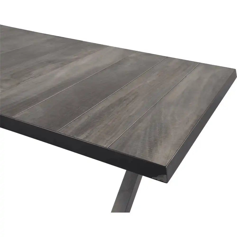 Gartentisch Ausziehtisch Esstisch Castilla Negro 204/264x102 - HomeDesign Knaus