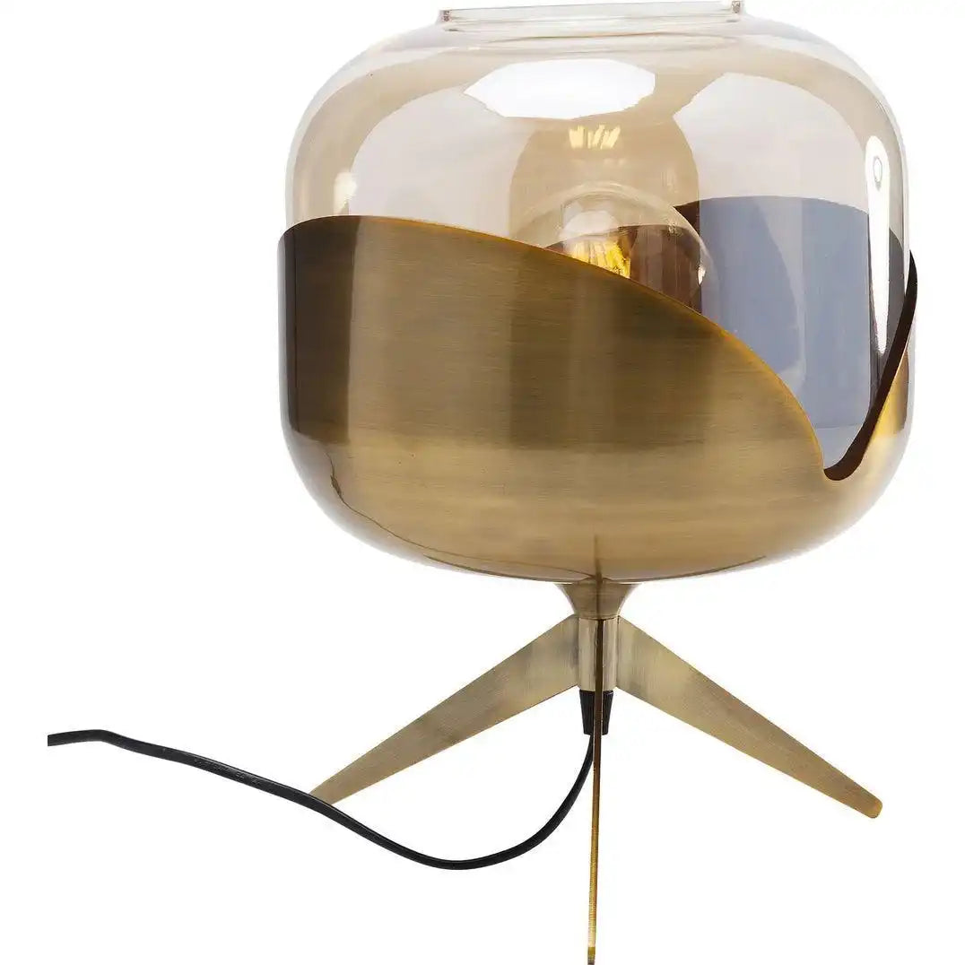 Goblet Stahl Tischleuchte Golden Messing Retro Style 40 Watt - HomeDesign Knaus