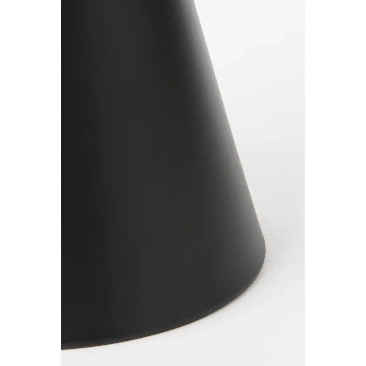 Großzügiger Beistelltisch – H55 x Ø40 cm – Metall – Schwarz - HomeDesign Knaus