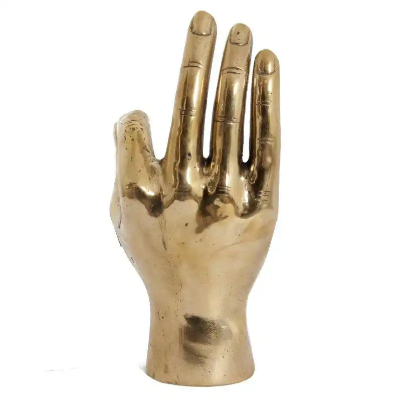 Hand Picco Bello Gold Finger Figur Skulptur 23 cm - HomeDesign Knaus