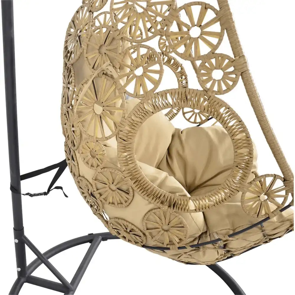 Hängesessel Relaxsessel Flower pulverbeschichtete Stahlgestell - HomeDesign Knaus