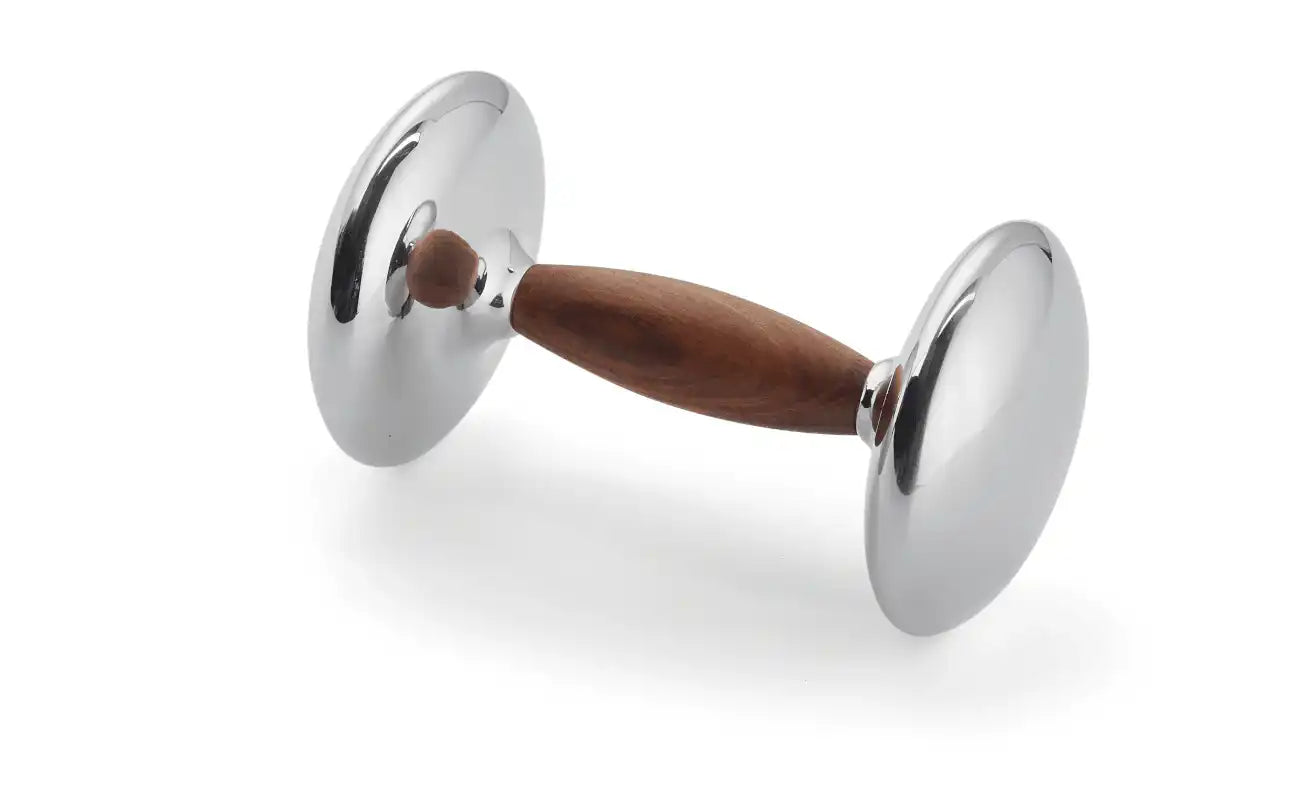 Hantel Büro hochpoliert Rosenholzgriffen Skulptur Unikat - HomeDesign Knaus
