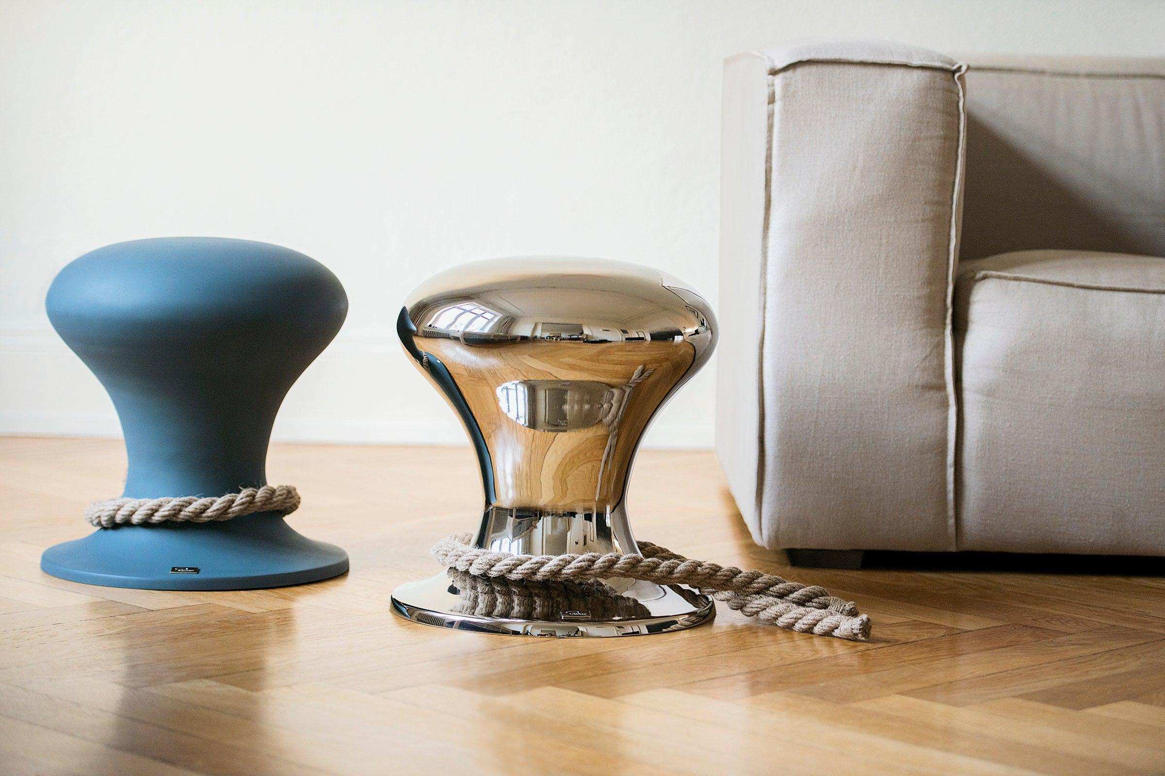 Hocker Sitzhocker Beistelhocker mit Segeltau - HomeDesign Knaus