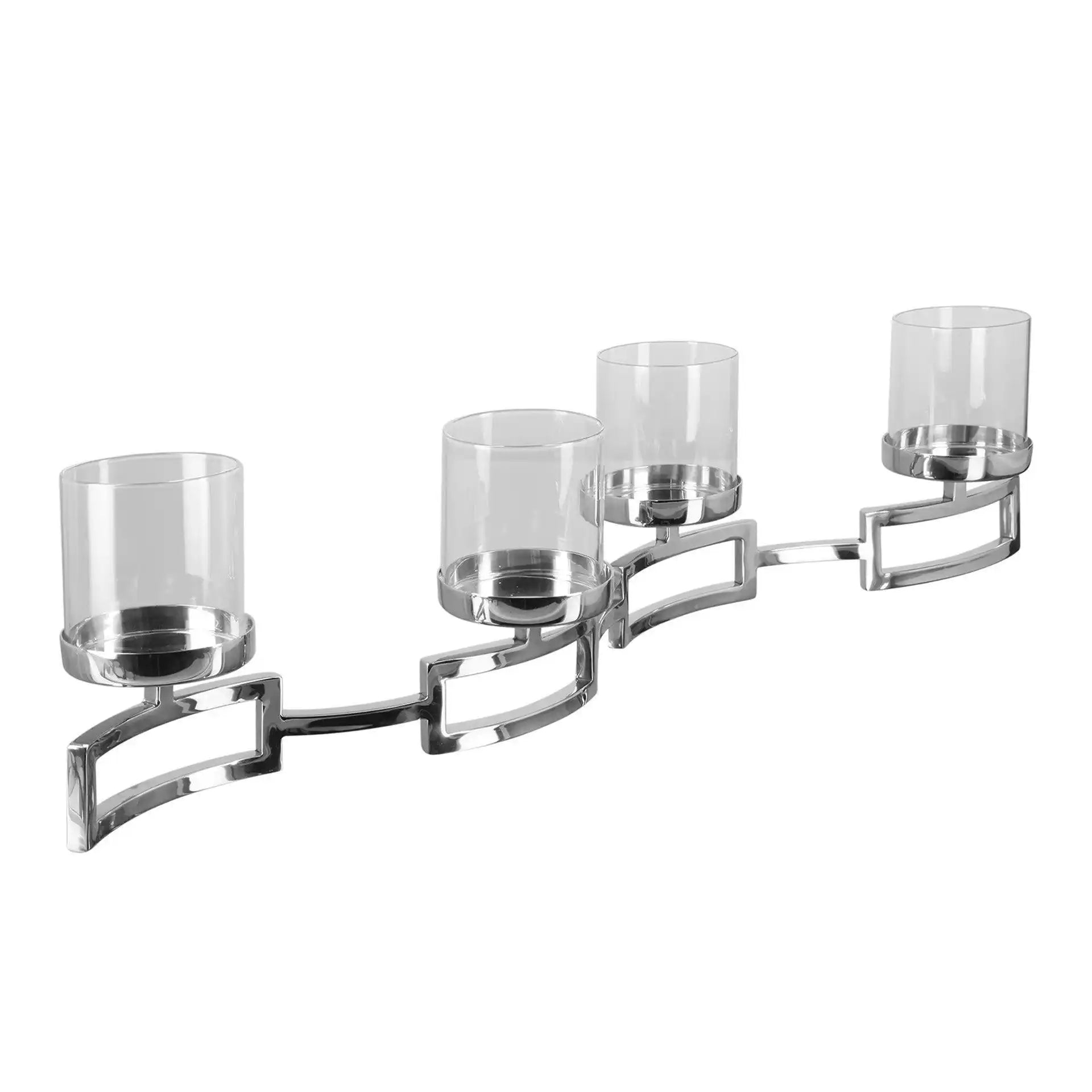 Hommage Kerzenleuchter Adventskranz Chrom Unikat - HomeDesign Knaus