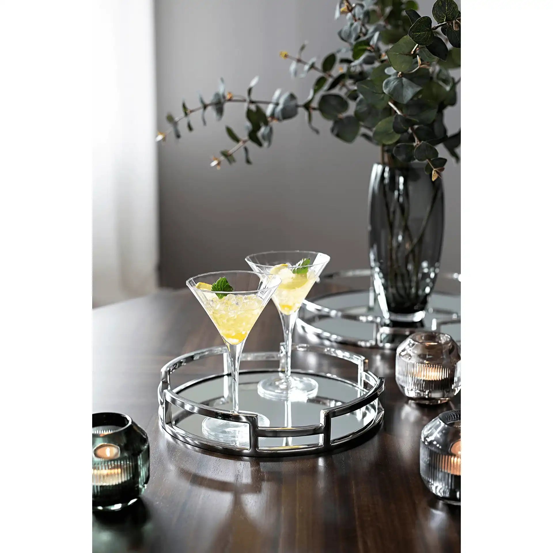 HOMMAGE Tablett Serviertablett Edelstahl Hochglanz poliert - HomeDesign Knaus