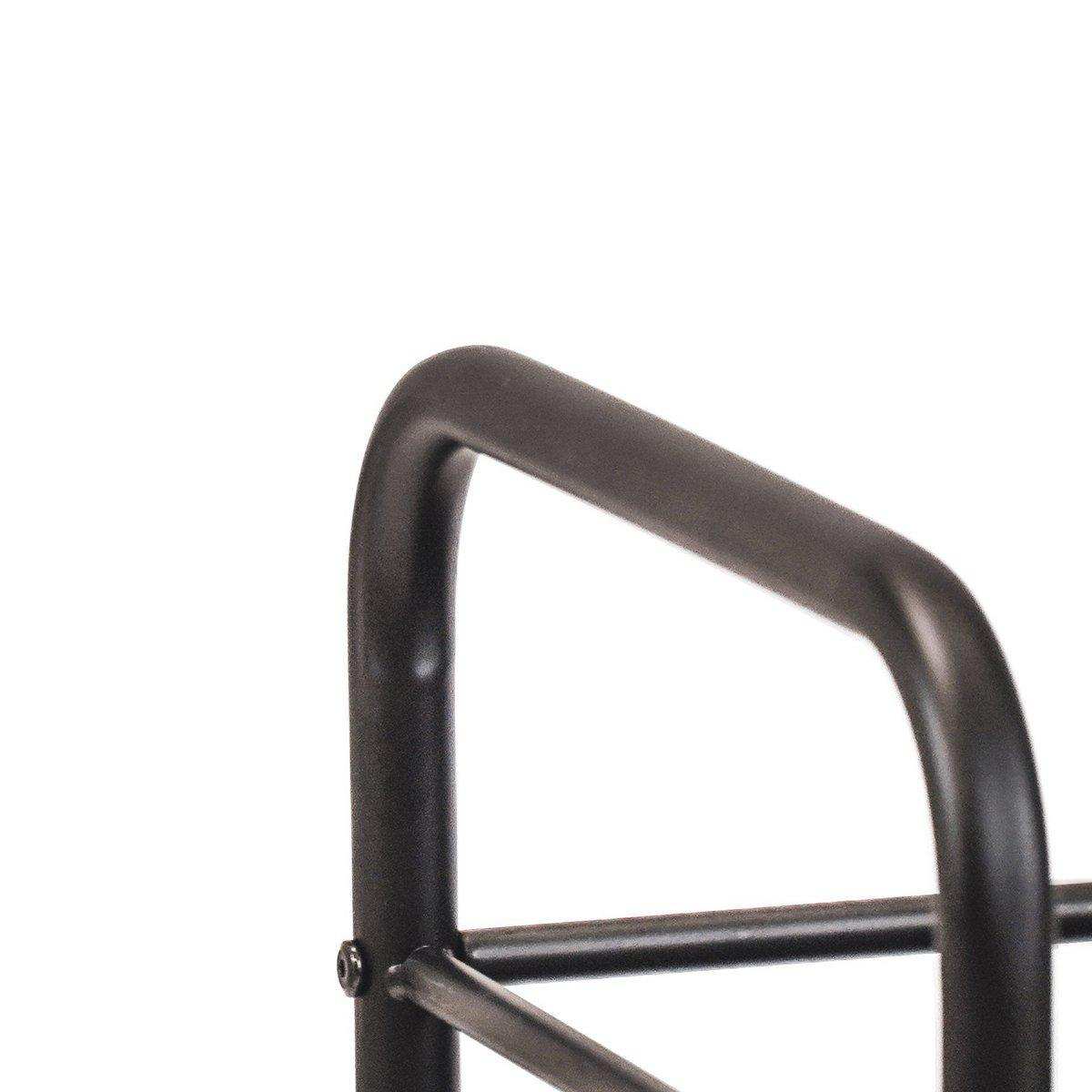 Housevitamin Servierwagen aus Metall – Schwarz – 60 x 30 x 66,5 cm - HomeDesign Knaus