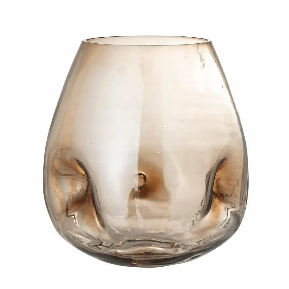 Ifza Vase Blumenvase Mundgeblasen braun - HomeDesign Knaus