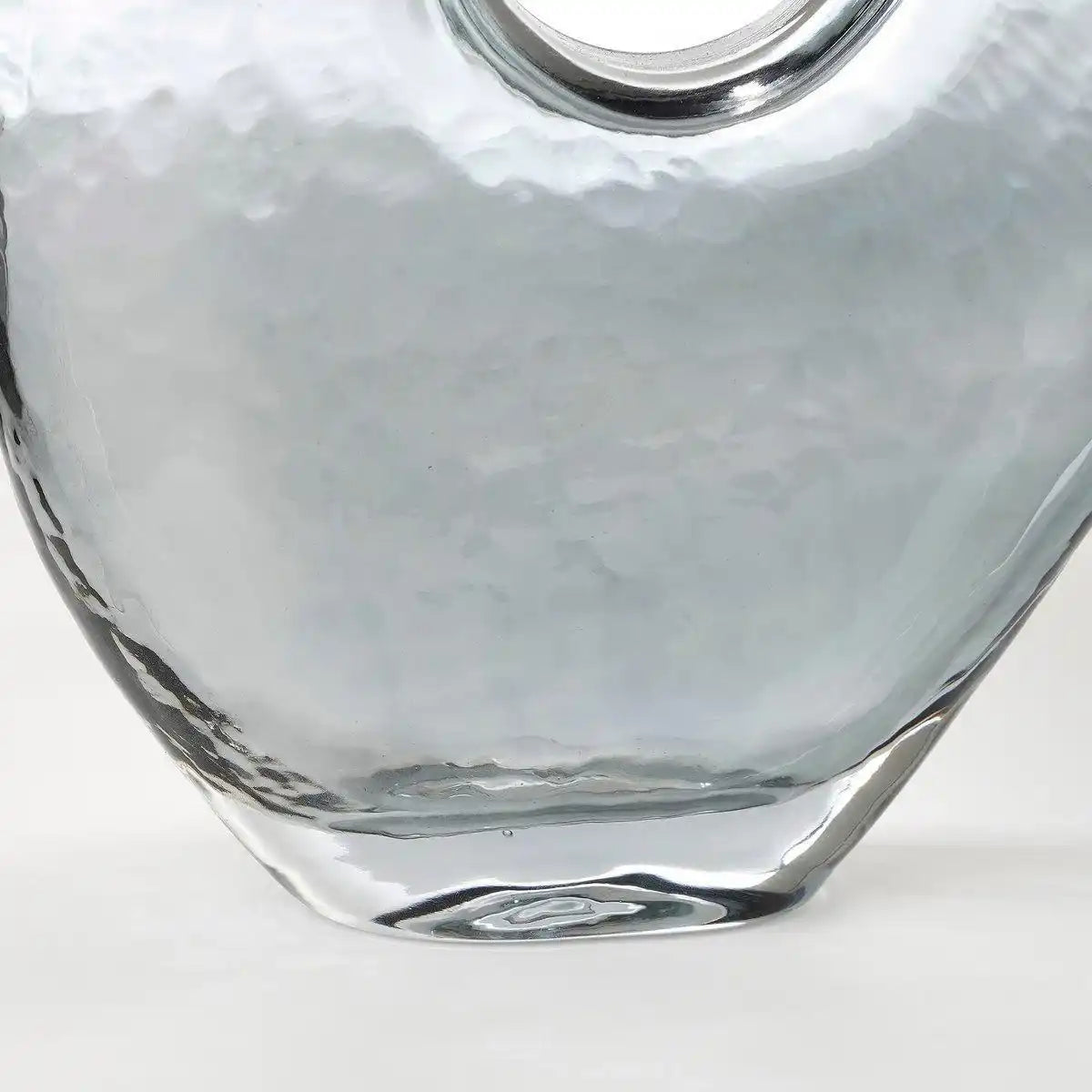 Jay Vase – L18 x B7,5 x H22,5 cm – Glas – Grau - HomeDesign Knaus