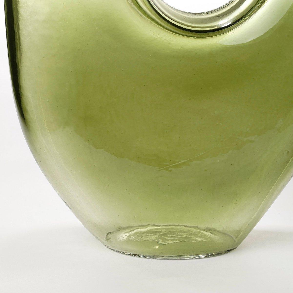 Jay Vase – L18 x B7,5 x H22,5 cm – Glas – Hellgrün - HomeDesign Knaus