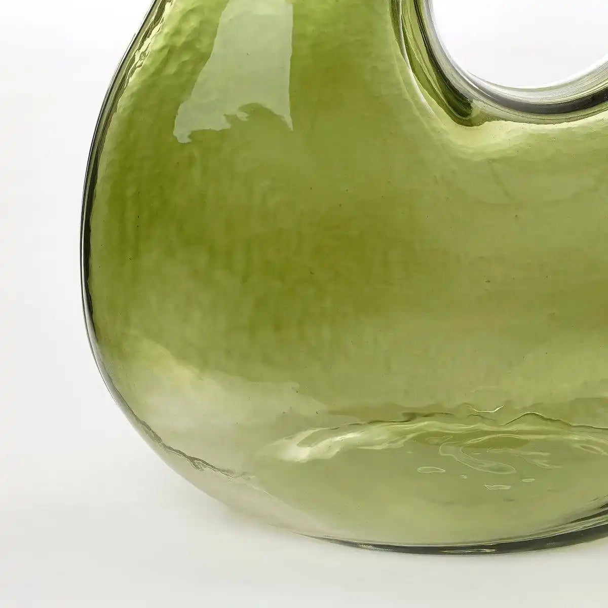Jay Vase – L18,5 x B10,5 x H25 cm – Glas – Hellgrün - HomeDesign Knaus