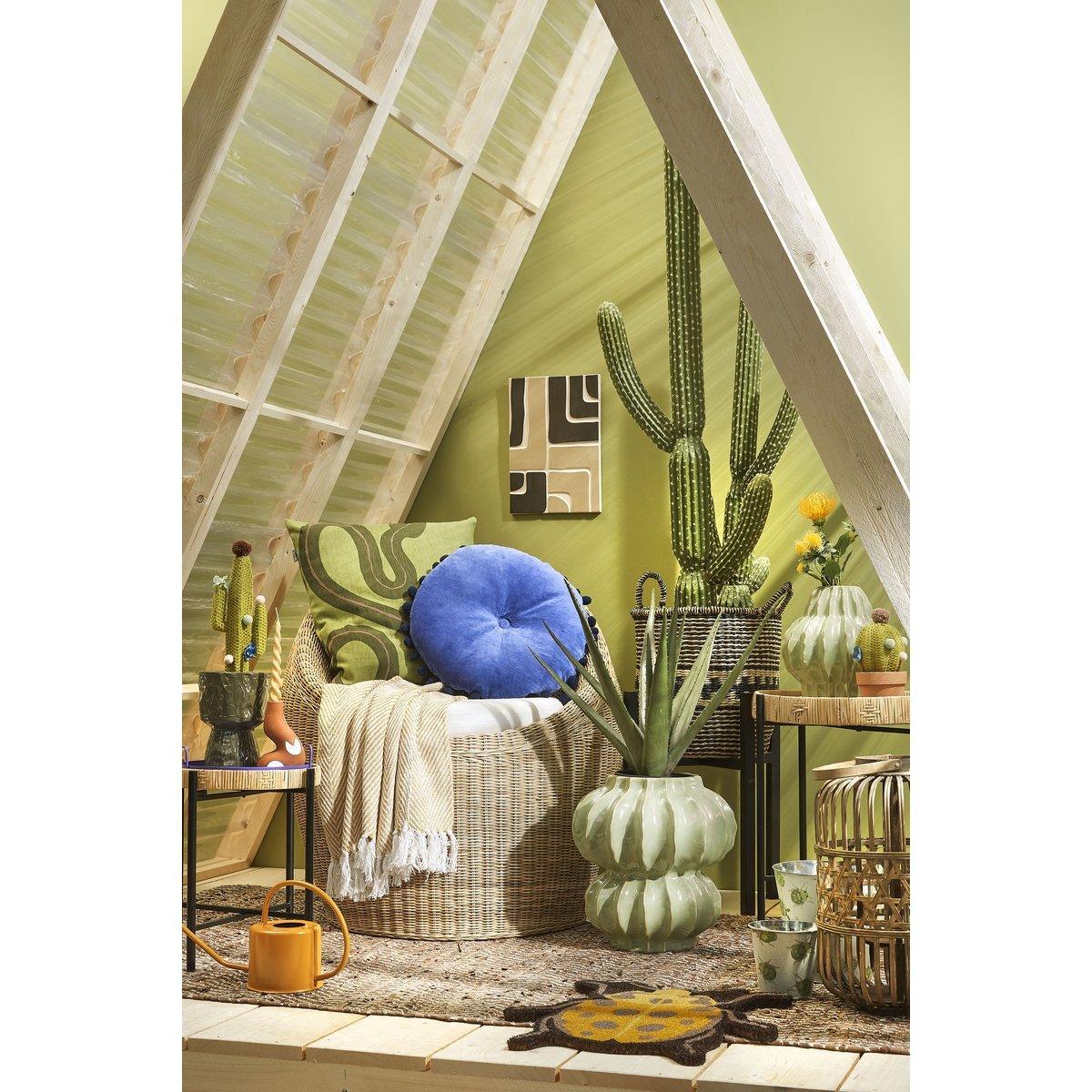 Kaj Beistelltisch – H51 x Ø44,5 cm – Rattan – Braun - HomeDesign Knaus