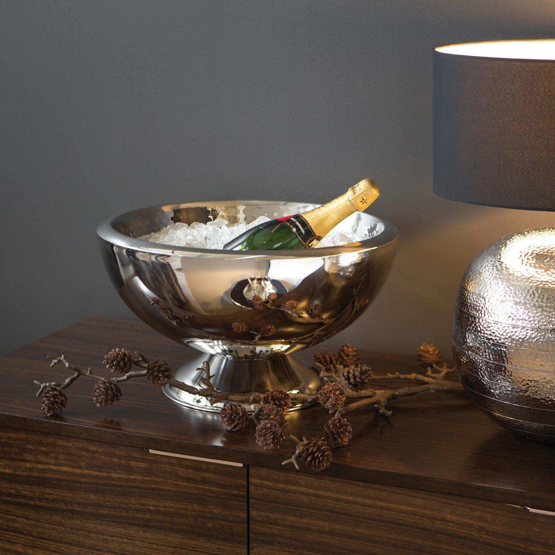 Kalas Flaschenkühler Weinkühler Champagner gehämmert Unikat - HomeDesign Knaus