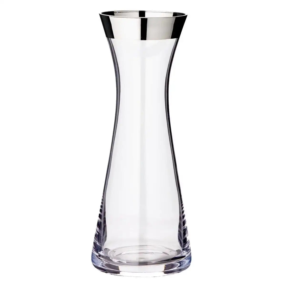 Karaffe Hendrik mundgeblasenes Kristallglas mit Platinrand 0,8L - HomeDesign Knaus