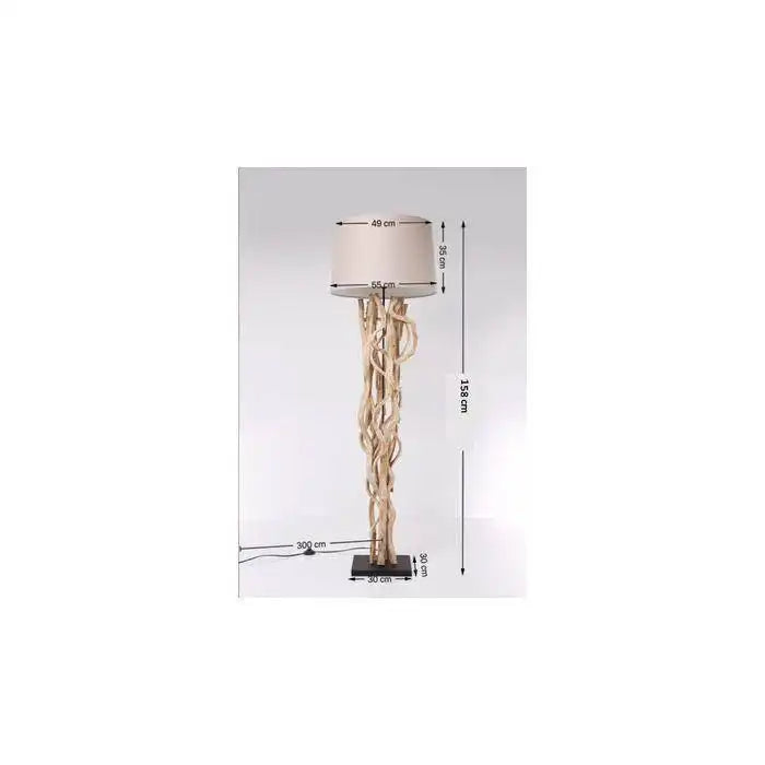 Kare Design Stehleuchte Massivholz naturbelassen Scultra Akazienholz - HomeDesign Knaus