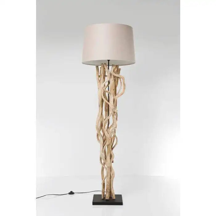 Kare Design Stehleuchte Massivholz naturbelassen Scultra Akazienholz - HomeDesign Knaus