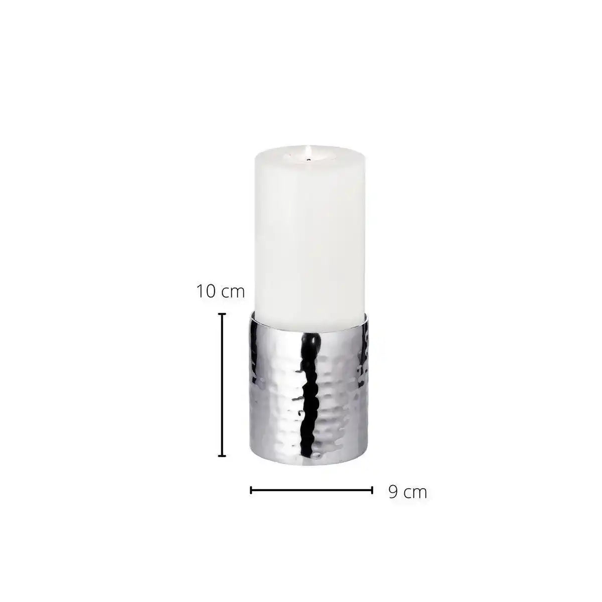 Kerzenleuchter Kerzenteller Agadir, Edelstahl hochglanzpoliert, Durchmesser 8,5 cm, Höhe 10 cm - HomeDesign Knaus