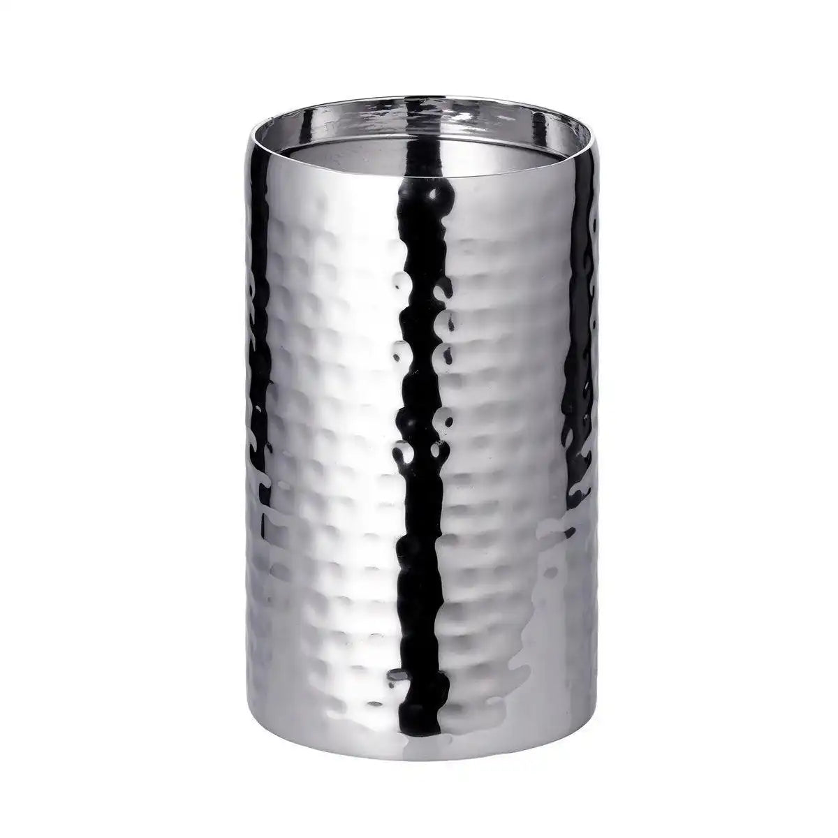 Kerzenleuchter Kerzenteller Agadir, Edelstahl hochglanzpoliert, Durchmesser 8,5 cm, Höhe 15 cm - HomeDesign Knaus