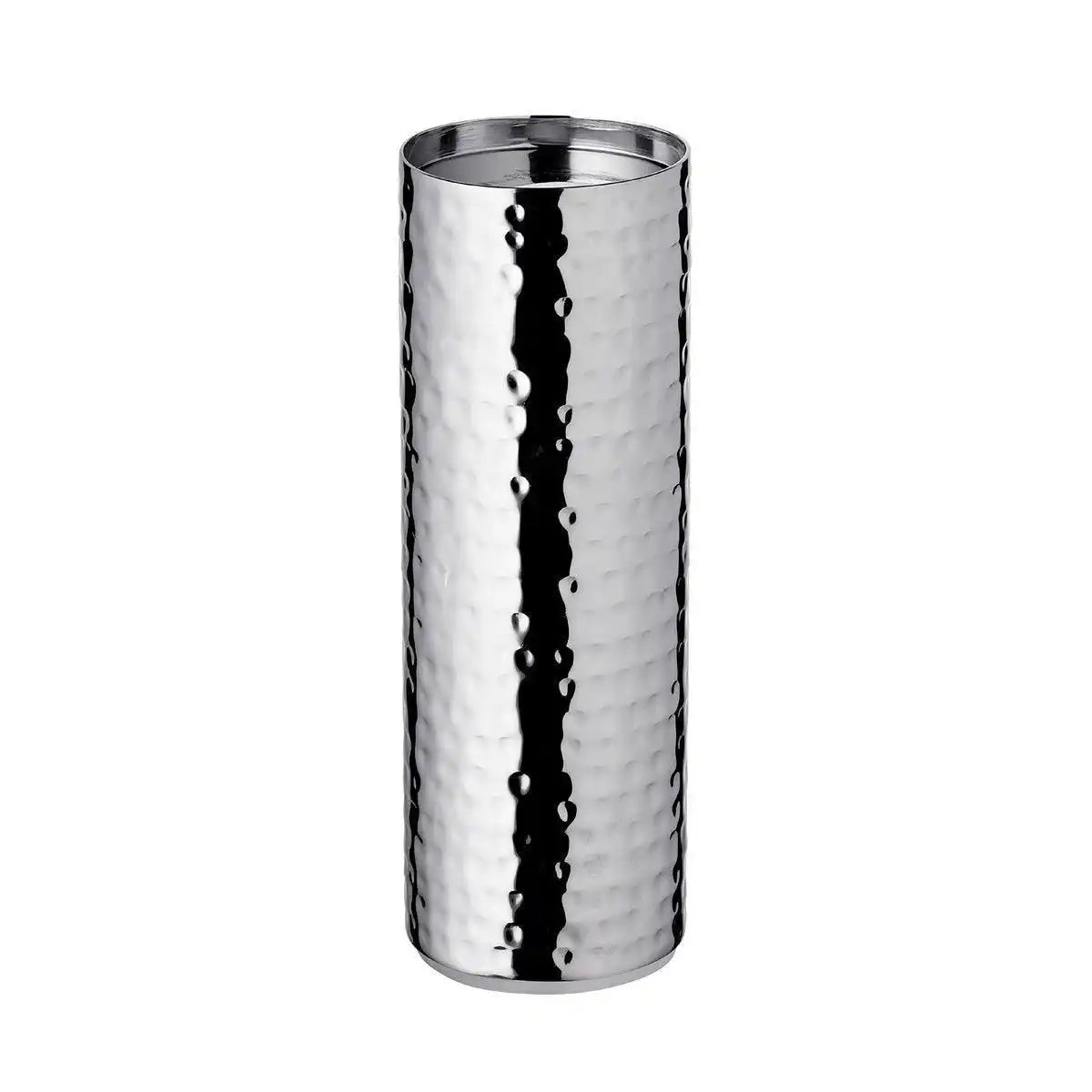 Kerzenleuchter Kerzenteller Agadir, Edelstahl hochglanzpoliert, Durchmesser 8,5 cm, Höhe 25 cm - HomeDesign Knaus