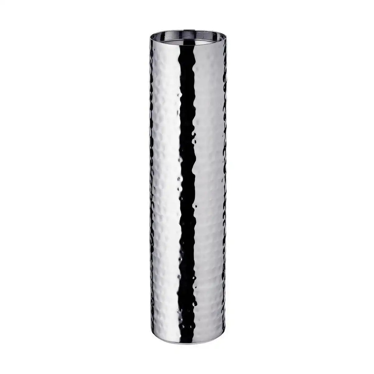 Kerzenleuchter Kerzenteller Agadir, Edelstahl hochglanzpoliert, Durchmesser 8,5 cm, Höhe 35 cm - HomeDesign Knaus