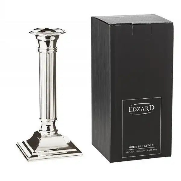 Kerzenleuchter Lincoln für Stabkerze edel versilbert 19 cm - HomeDesign Knaus