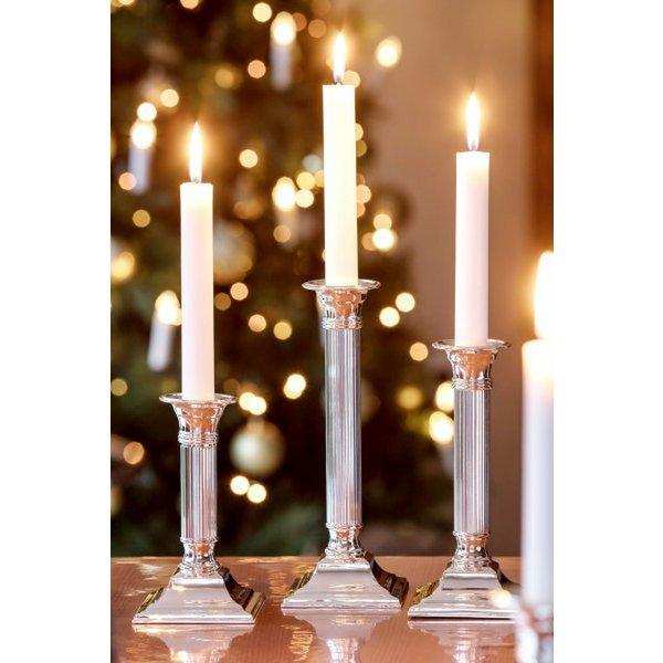 Kerzenleuchter Lincoln für Stabkerze edel versilbert 19 cm - HomeDesign Knaus