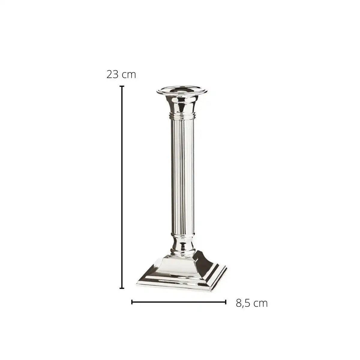 Kerzenleuchter Lincoln für Stabkerze edel versilbert 23 cm - HomeDesign Knaus