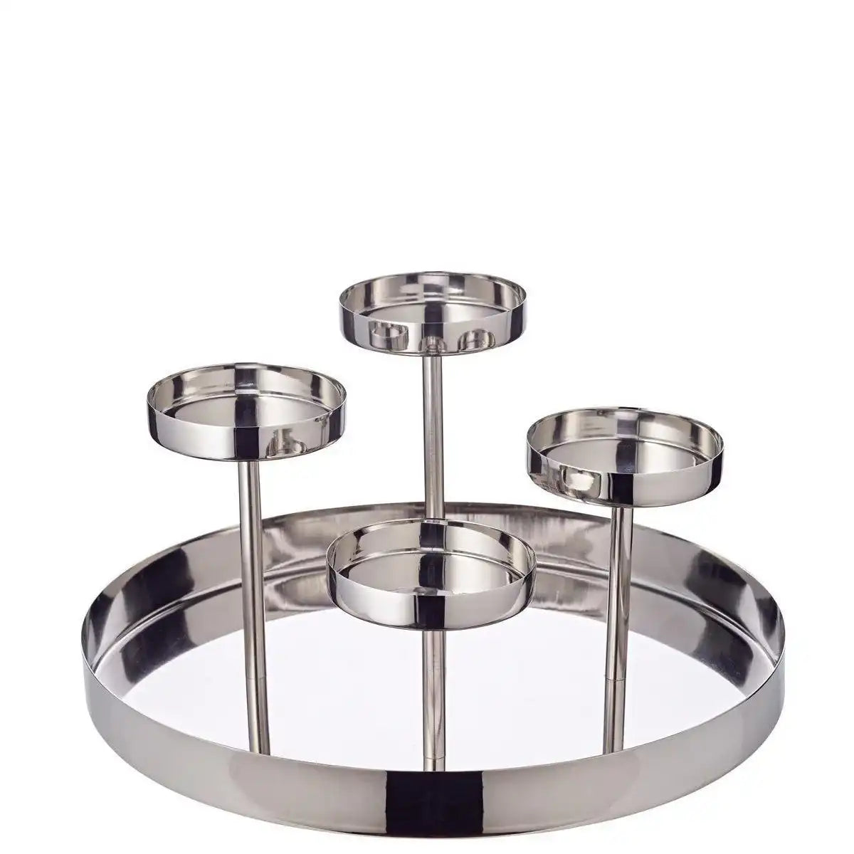 Kerzenleuchter Marbella Edelstahl vernickelt - HomeDesign Knaus