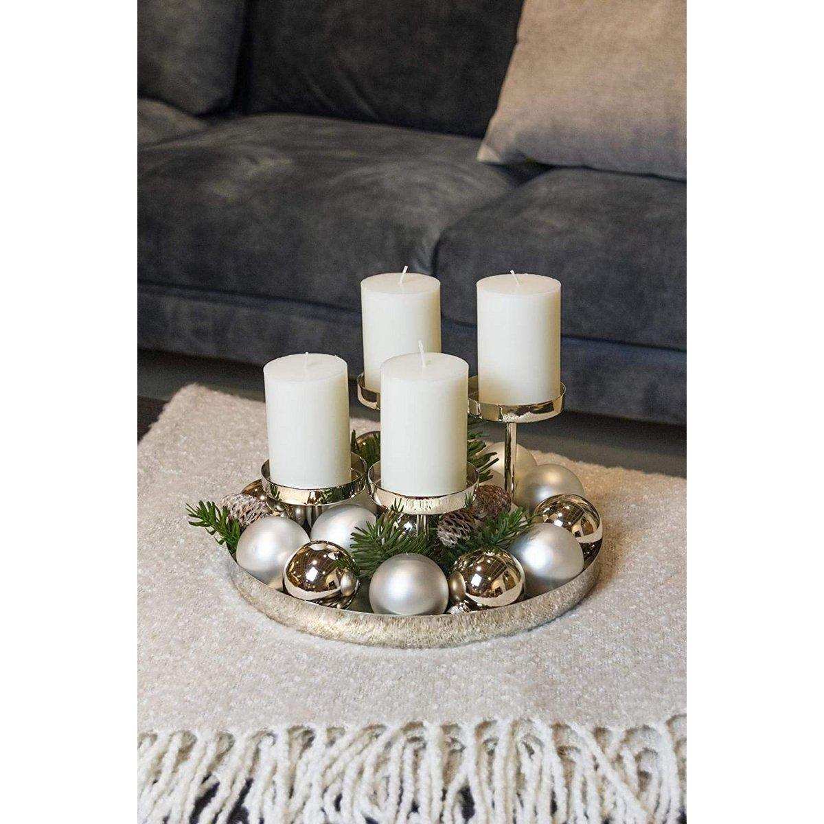 Kerzenleuchter Marbella Edelstahl vernickelt - HomeDesign Knaus