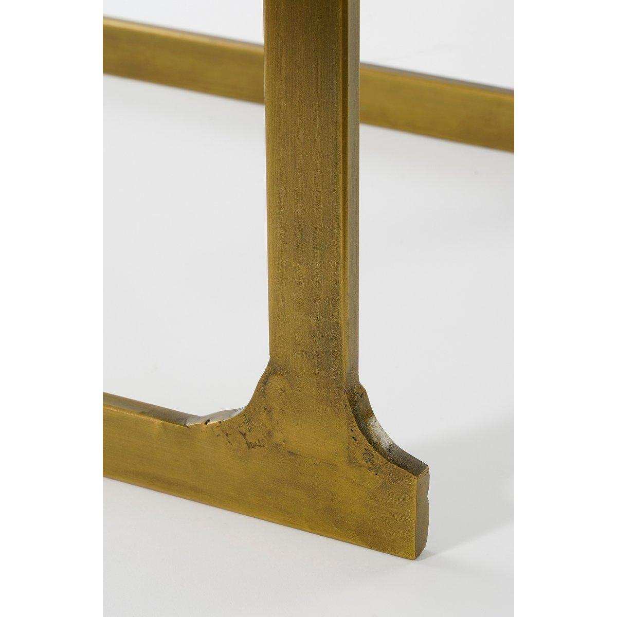 Kevin Beistelltisch – 2er-Set – L48 x B37 x H52 cm – Metall – Gold - HomeDesign Knaus