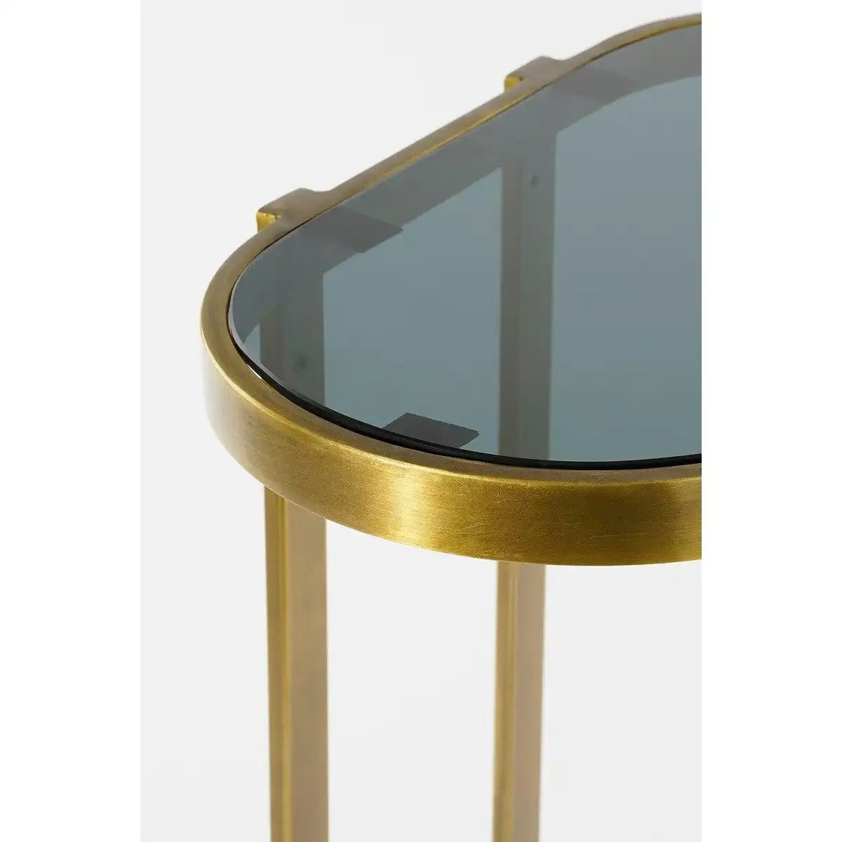 Kevin Beistelltisch – 2er-Set – L54 x B34 x H56 cm – Metall – Gold - HomeDesign Knaus