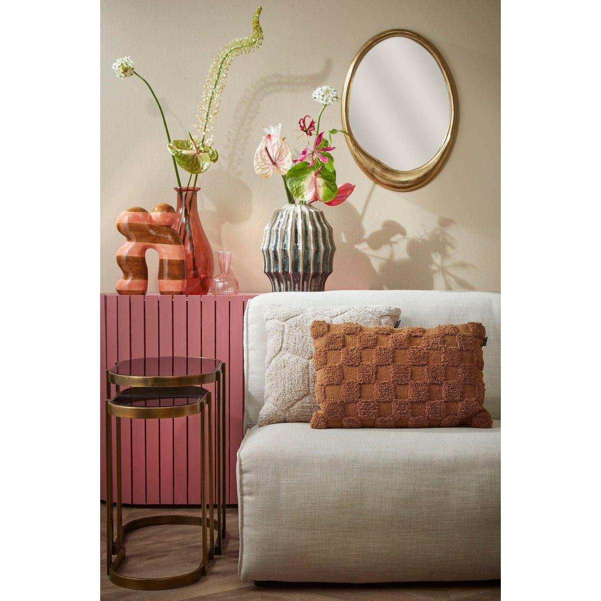 Kevin Beistelltisch – 2er-Set – L54 x B34 x H56 cm – Metall – Gold - HomeDesign Knaus