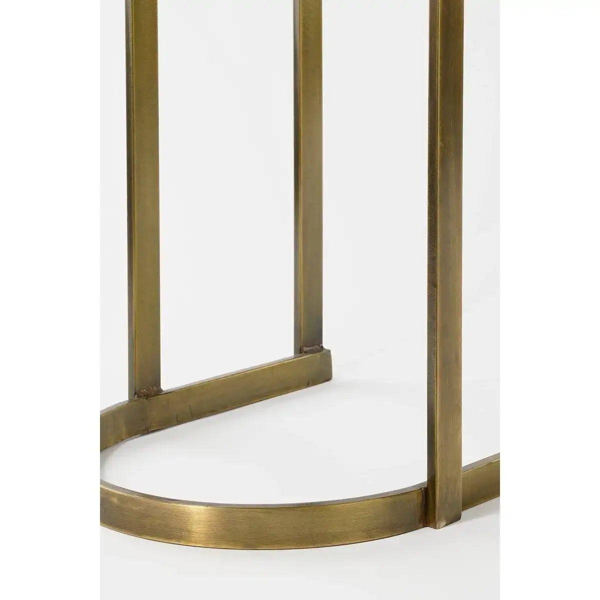 Kevin Beistelltisch – 2er-Set – L54 x B34 x H56 cm – Metall – Gold - HomeDesign Knaus