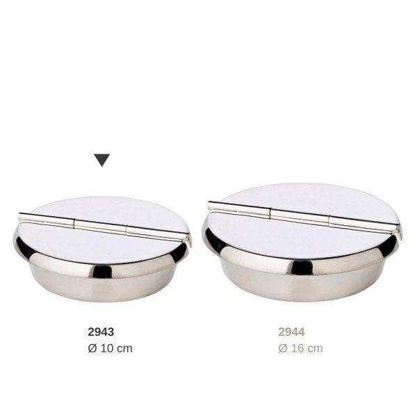Klapp-Ascher Aschenbecher Ashburn, schwerversilbert, Durchmesser 10 cm, 2 Ablagemulden - HomeDesign Knaus