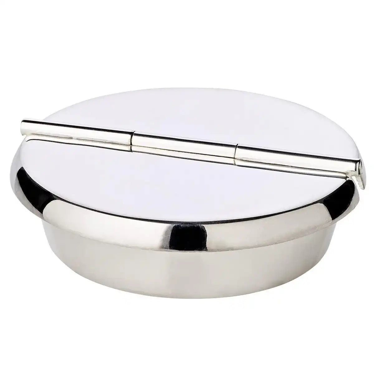 Klapp-Ascher Aschenbecher Ashburn, schwerversilbert, Durchmesser 10 cm, 2 Ablagemulden - HomeDesign Knaus