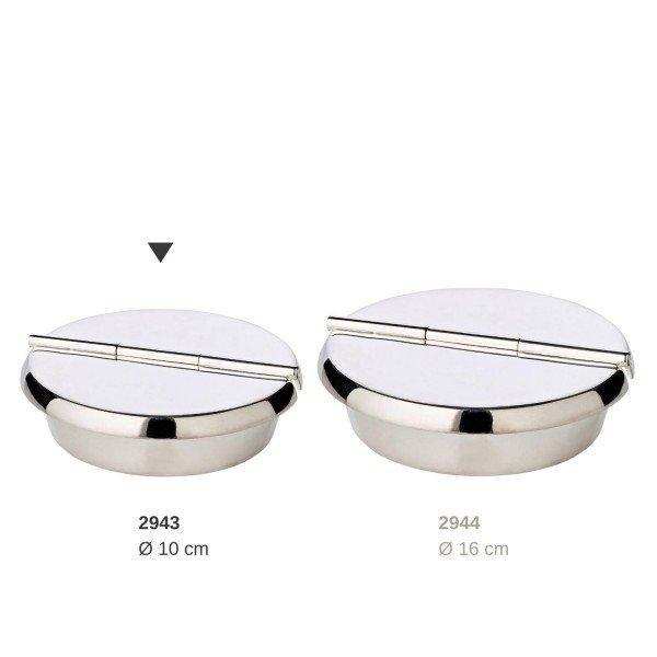 Klapp-Ascher Aschenbecher Ashburn, schwerversilbert, Durchmesser 10 cm, 2 Ablagemulden - HomeDesign Knaus