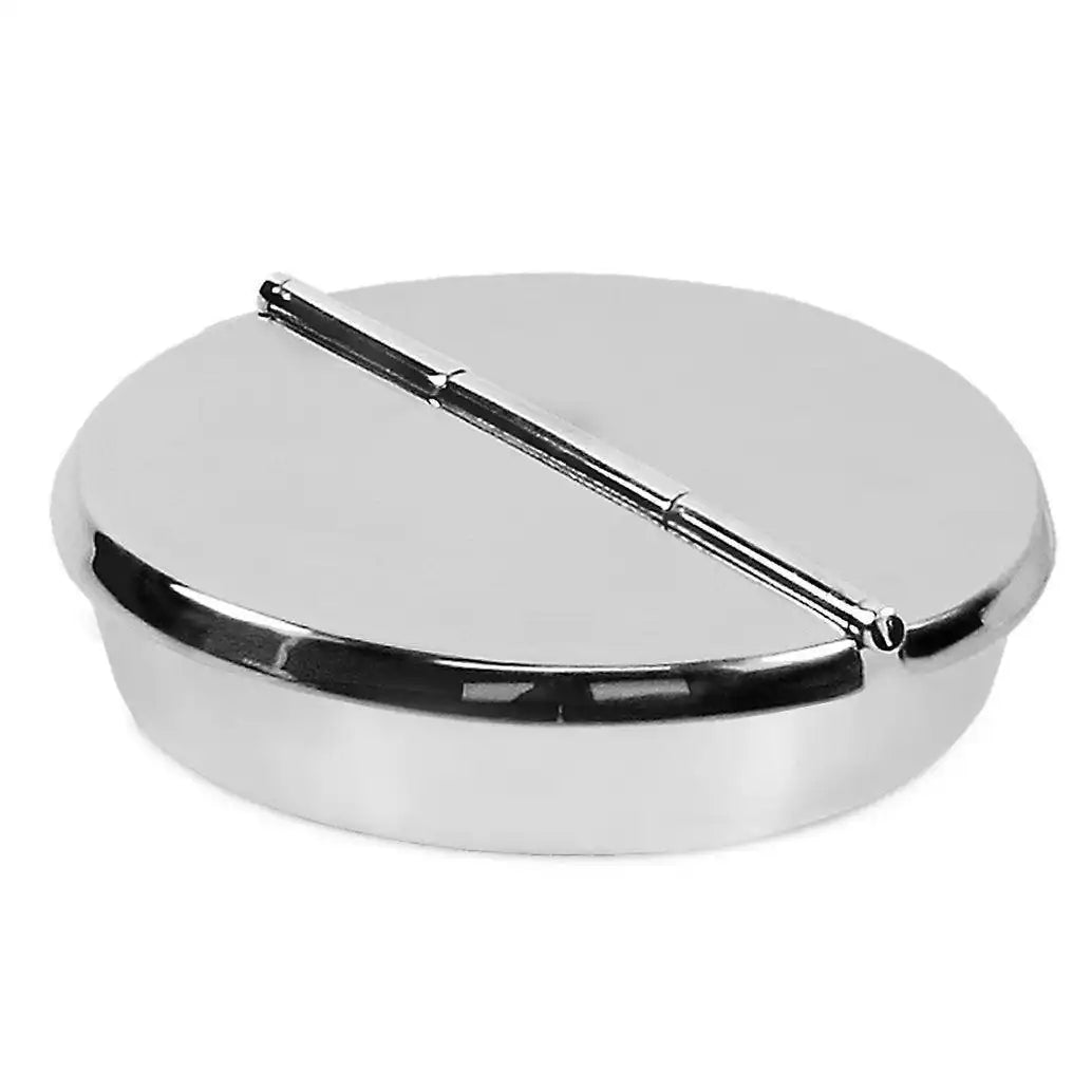 Klapp-Ascher Aschenbecher Ashburn, schwerversilbert, Durchmesser 16 cm, 4 Ablagemulden - HomeDesign Knaus