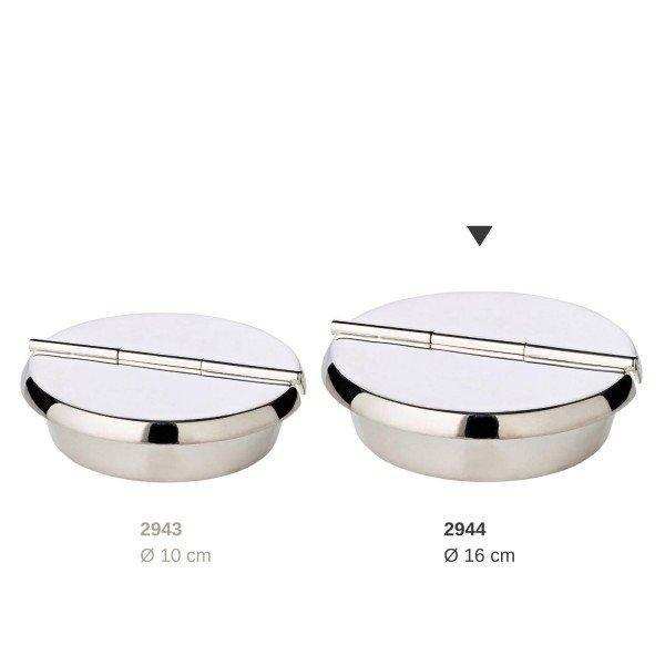 Klapp-Ascher Aschenbecher Ashburn, schwerversilbert, Durchmesser 16 cm, 4 Ablagemulden - HomeDesign Knaus