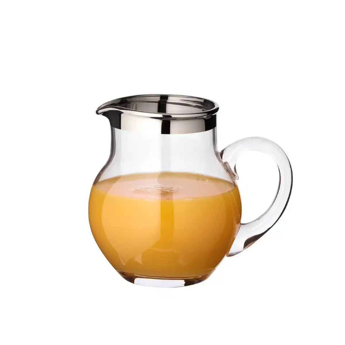Krug Olivia, mundgeblasenes Kristallglas mit Platinrand Füllmenge 0,5 Liter - HomeDesign Knaus