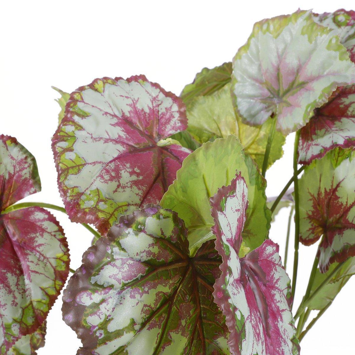 Künstliche Begonienpflanze im Blumentopf Stan – H40 x Ø38 cm – Rot - HomeDesign Knaus