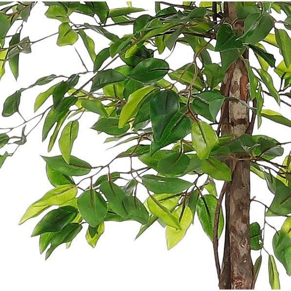 Künstliche Ficus-Pflanze im Blumentopf – H150 x Ø50 cm – Grün - HomeDesign Knaus