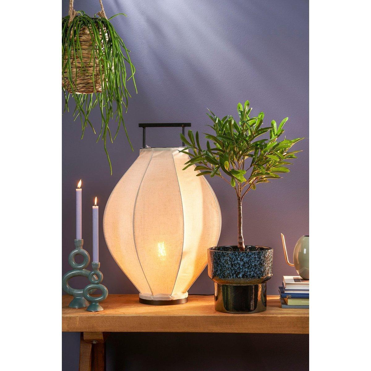 Künstliche Olivenpflanze im Blumentopf – H75 x Ø15 cm – Grün - HomeDesign Knaus