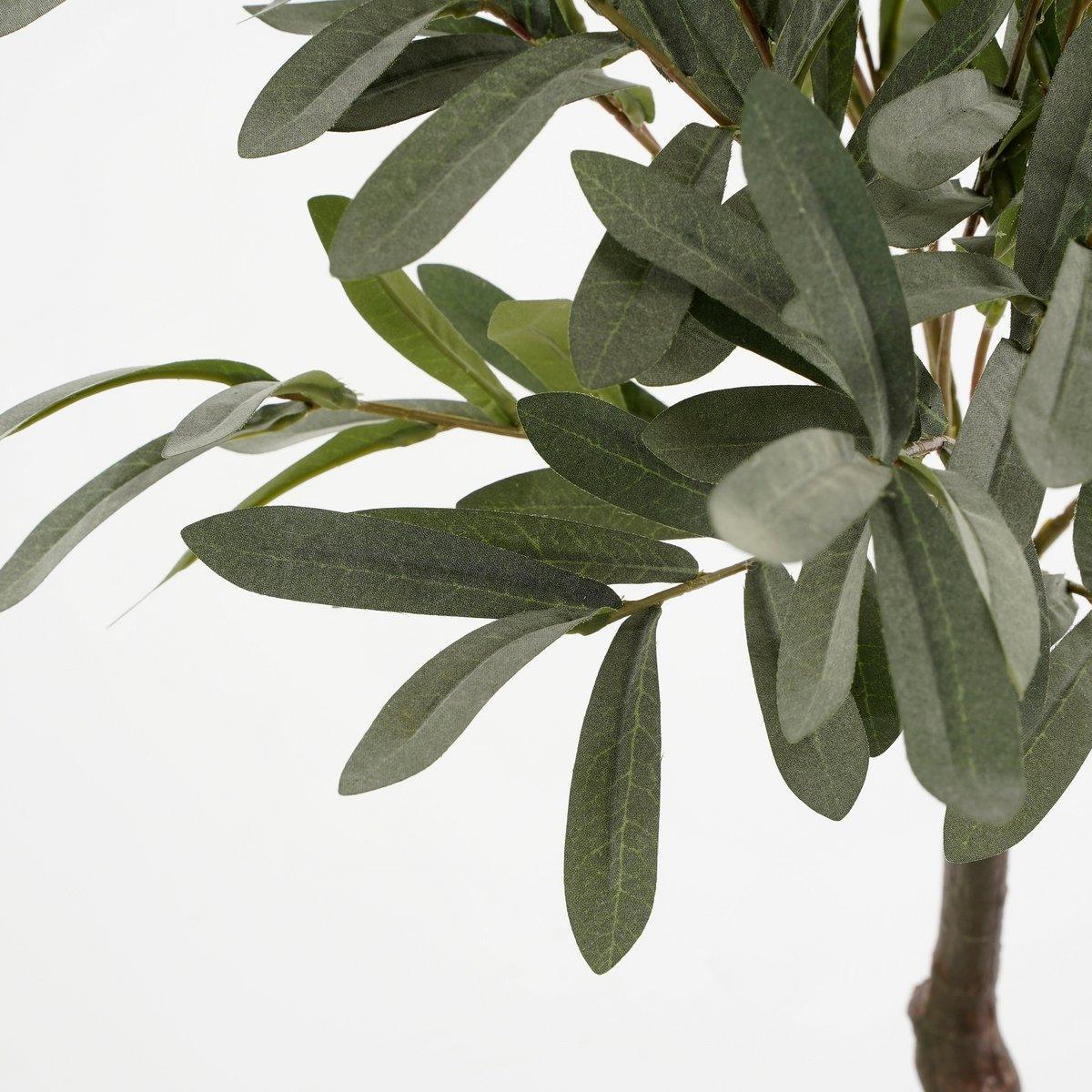 Künstliche Olivenpflanze im Blumentopf – H75 x Ø15 cm – Hellgrün - HomeDesign Knaus