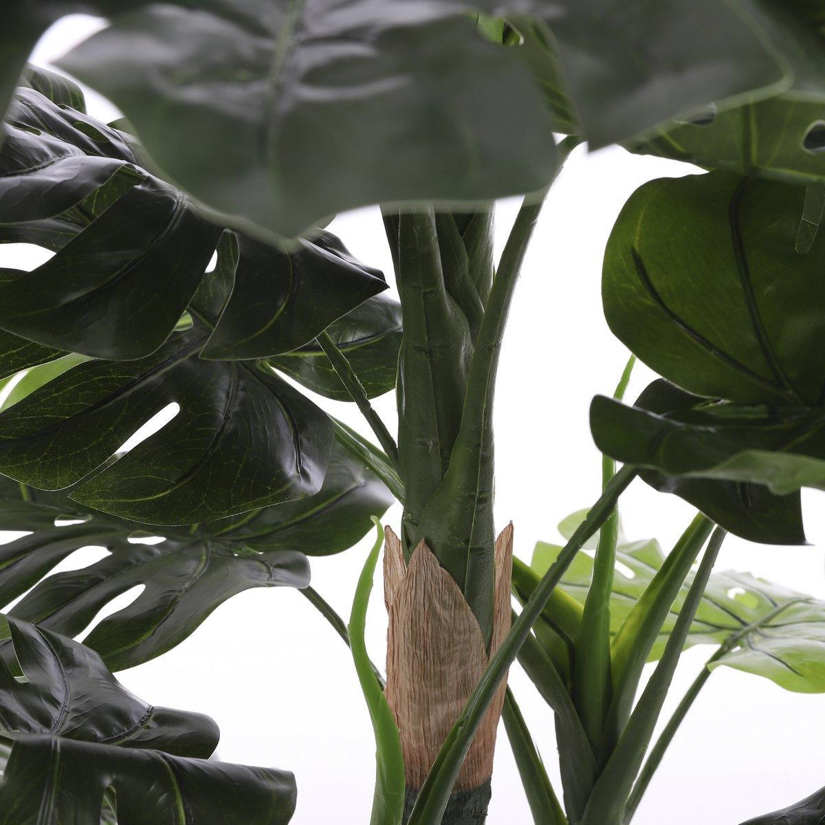 Künstliche Pflanze Monstera – H140 x Ø80 cm – Grün - HomeDesign Knaus