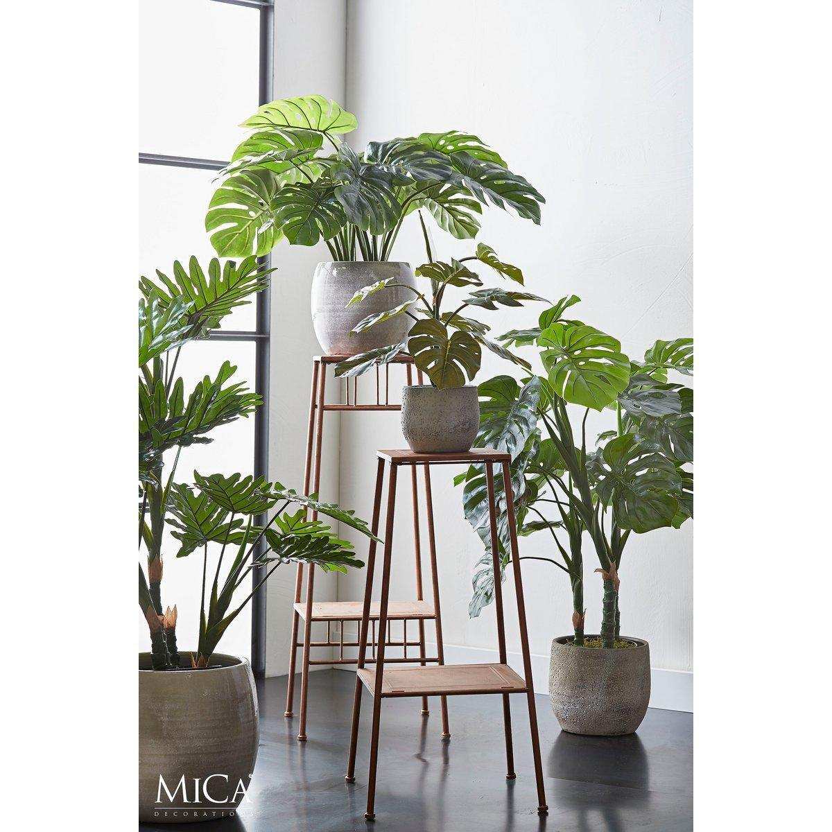 Künstliche Pflanze Monstera – H140 x Ø80 cm – Grün - HomeDesign Knaus