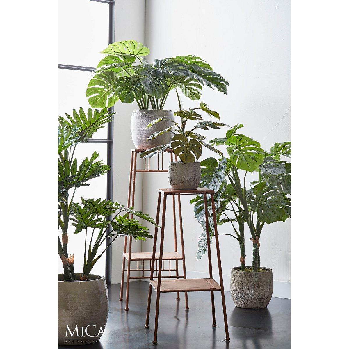 Künstliche Pflanze Monstera – H140 x Ø80 cm – Grün - HomeDesign Knaus