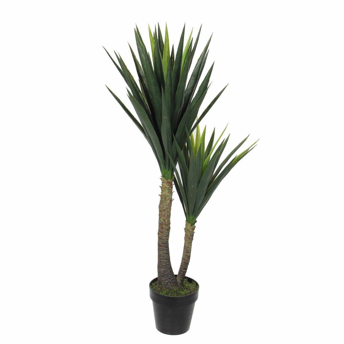 Künstliche Yucca-Pflanze – H120 x Ø60 cm – Grün - HomeDesign Knaus
