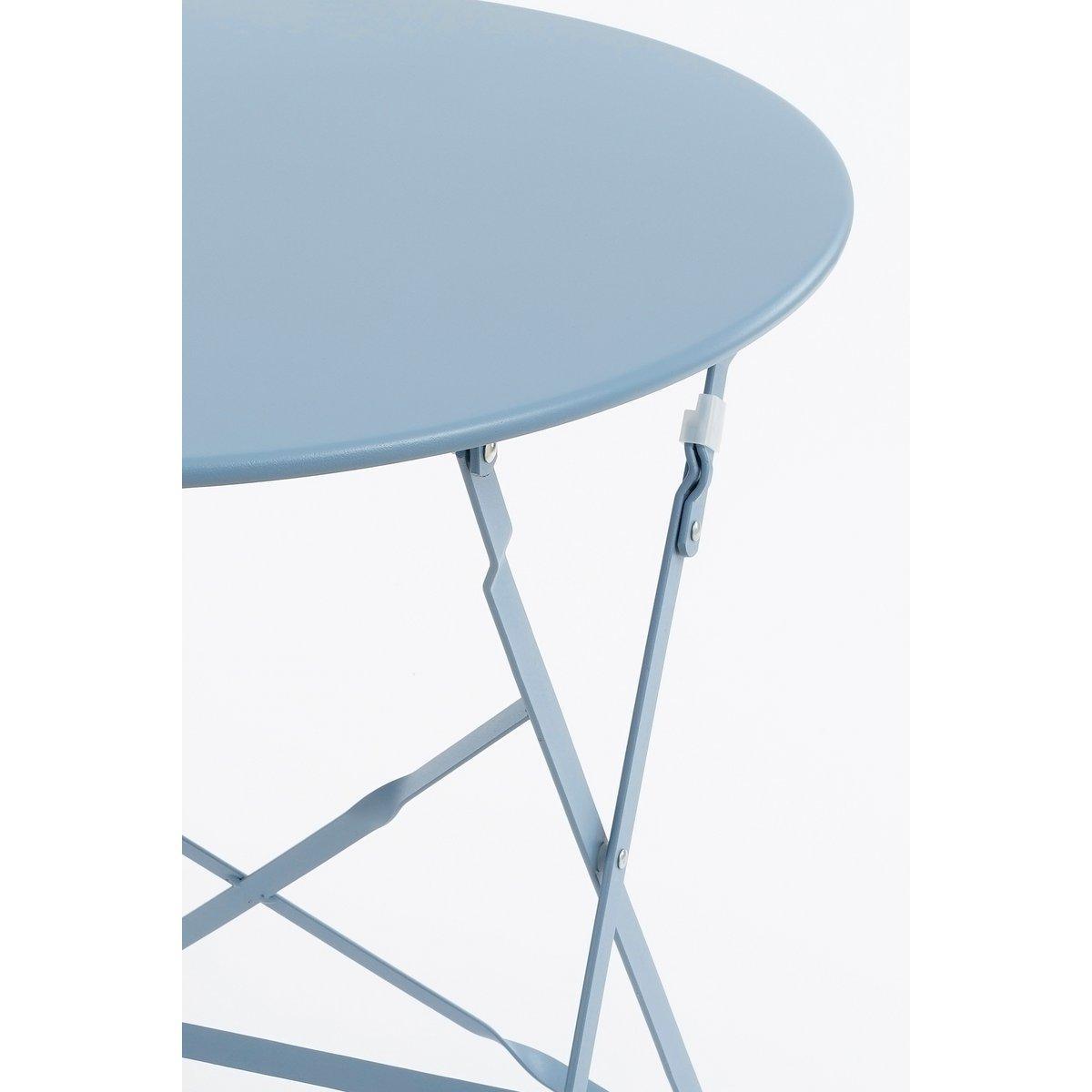 Laurence Bistro-Set – 3-teilig – Metall – Hellblau - HomeDesign Knaus
