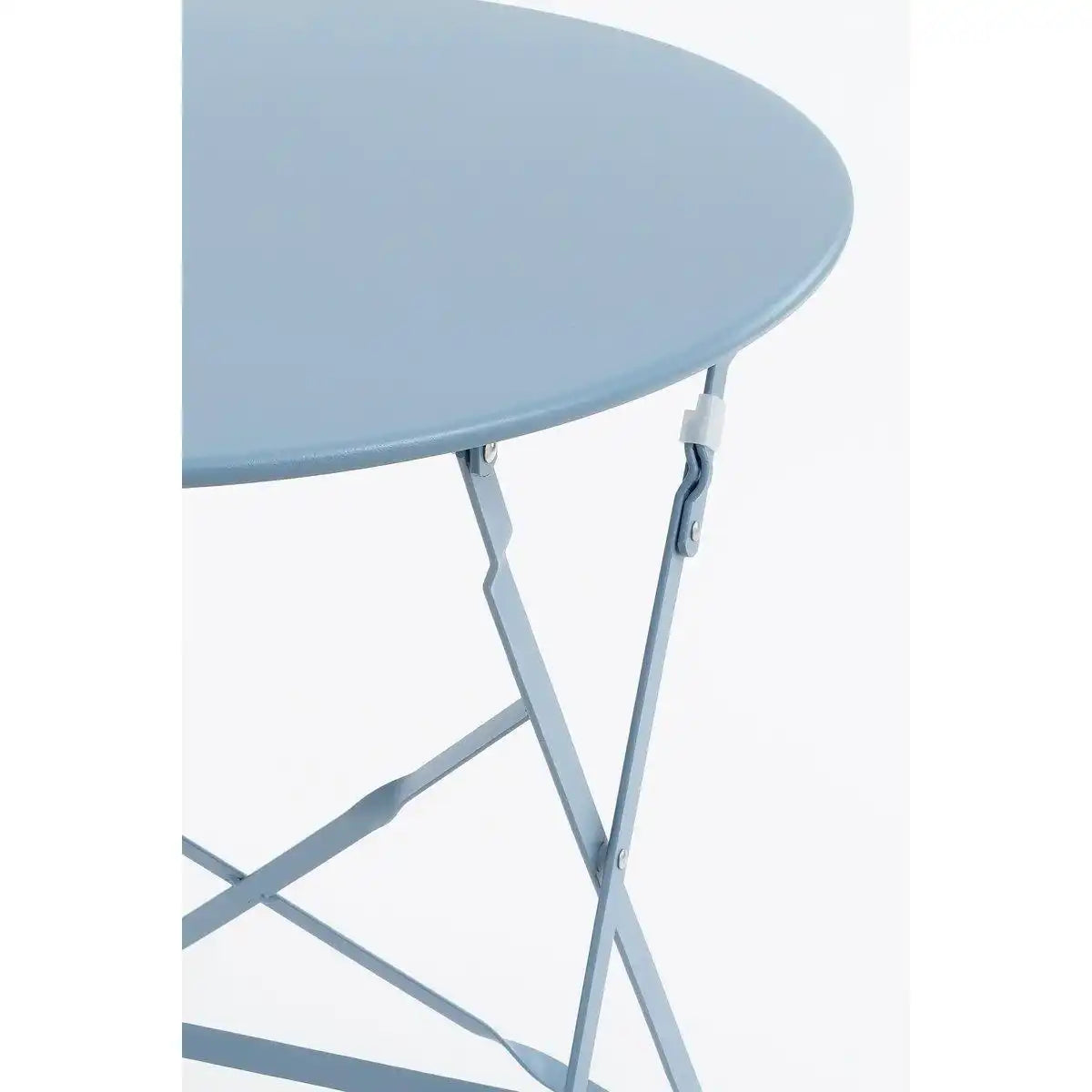 Laurence Bistro-Set – 3-teilig – Metall – Hellblau - HomeDesign Knaus