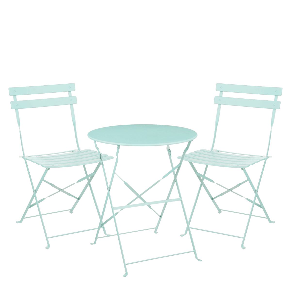 Laurence Bistro-Set – 3-teilig – Metall – Hellgrün - HomeDesign Knaus